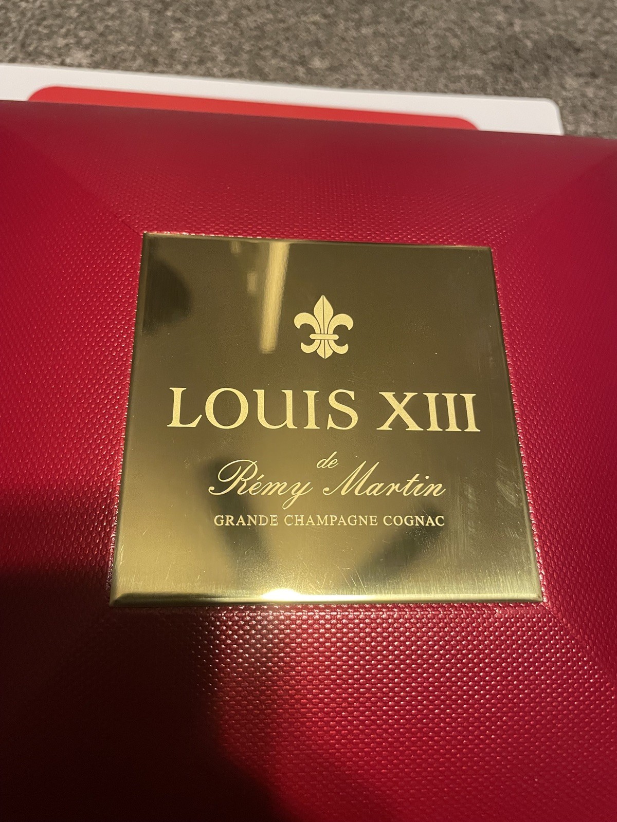 Remy Martin Louis XIII Cognac Baccarat Empty Bottle w/ Case 750ml