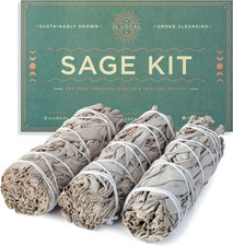 4 Inch White Sage Smudge Sticks Natural California Wand for House Cleansing