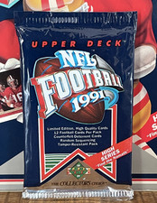 1991 UPPER DECK NFL Football (High Series) 🏈 PACK 12 Cards B. FAVRE RC? OVP‼️