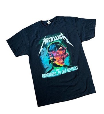 Metallica 2017 Hardwired to Self Destruct Tour T-Shirt Men's Size Medium