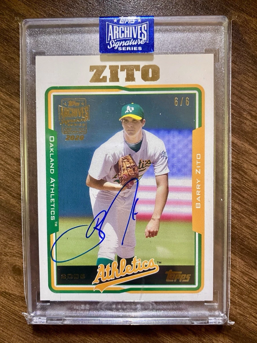 Barry Zito Oakland Athletics Baseball Serial Numbered Sports