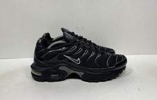 Nike Air Max Plus TN Black Silver Sneakers 655020-053 Women  s Size 7 / 5.5Y