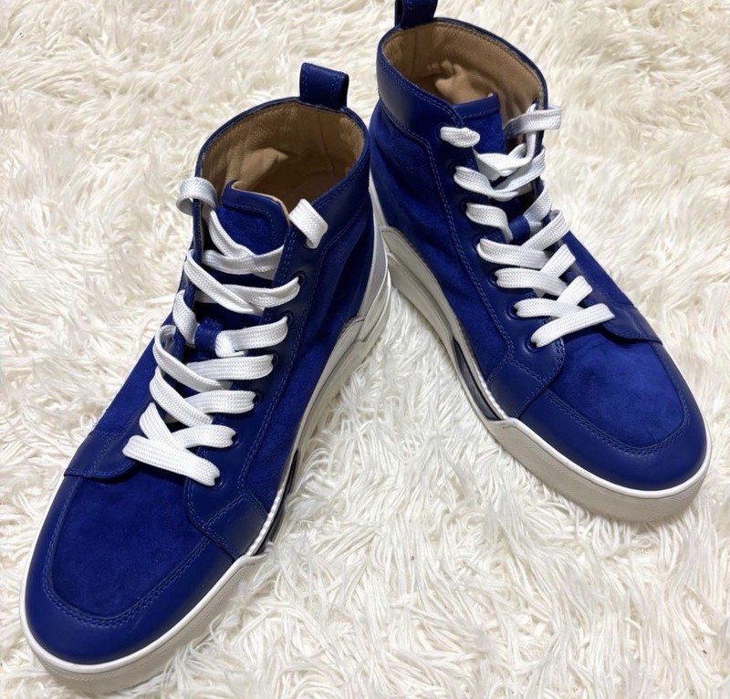 CHRISTIAN LOUBOUTIN RANKICK HIGH-TOP SNEAKERS SIZE: 41