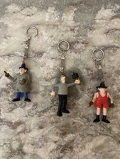 LOT INSPECTEUR GADGET MAD 3 PORTES CLÉS BANDAI 1983 RARE FIGURINES PVC LOOSE !!