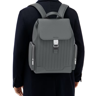 【美品】RIMOWA ネバーステイル バックパック グレー RIMOWA NEVER STILL Leather Backpack (2026), Large - Grey (No Tags