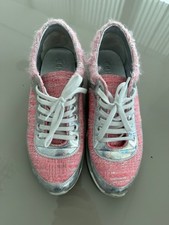 Chanel 14K Supermarket Sneakers Pink Tweed Rare Trainers Size 37 G30412