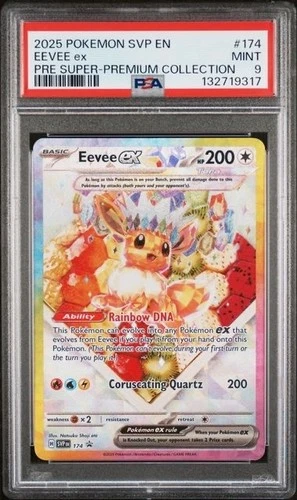 EEVEE EX #174 PSA 9 • 2025 SVP SV BSP Pokémon Pre Super-Premium Collection
