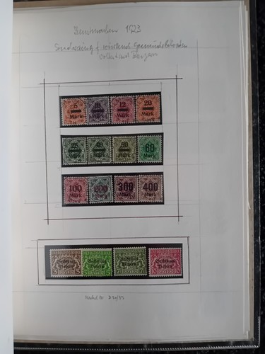 Germany Deutsch's Reich stamps on home made pages - Picture 21 of 24