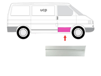 Reparaturblech TüR Vorne Rechts Unten VW Transporter T4 PO9171