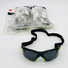 3M S1202SGAF-SKT Safety Glasses Solus 1000 Series Foam Strap Scotchgard 3 Pairs