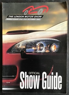 EARLS COURT LONDON MOTOR SHOW 21-31 Oct 1993 Car Show Official Catalogue Guide