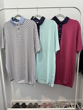 Lot of 3 Greyson Golf Polos L Men s Performance Shirts Excellent