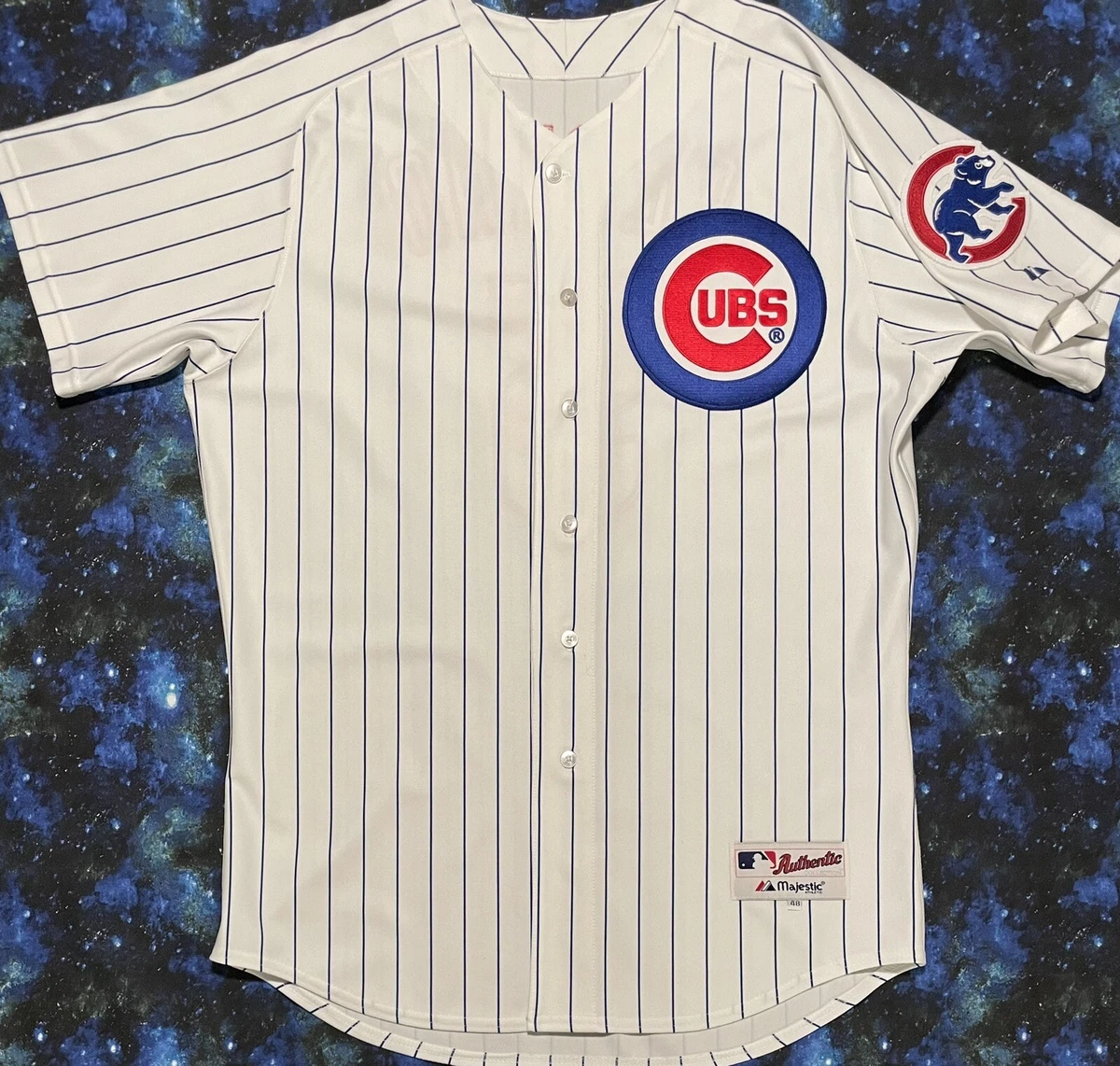 Authentic Vintage Majestic MLB Chicago Cubs Ronny Cedeno Baseball Jersey