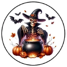 HALLOWEEN SKELETON ENVELOPE SEALS LABELS STICKERS PARTY FAVORS