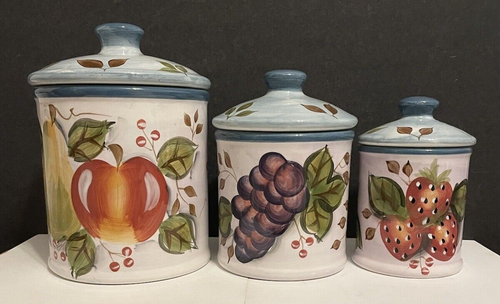Heritage Mint LTD Black Forest Fruits 3 Canister Set With Lids