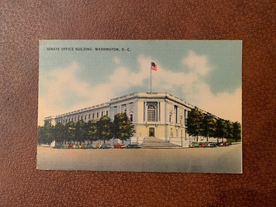 Vintage Washington, D.C. Postcard-Senate Office Building-Linen 12.380