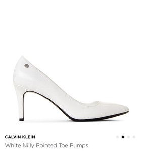calvin klein white pumps