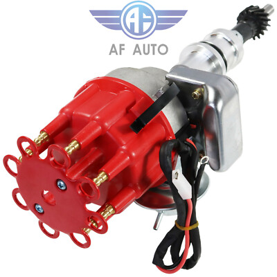 Kit Encendido Negro Kit Distribuidor HEI Completo Para Ford 289/302 - Incluye Tapa, Bobina Y Cables De Bujía Negros 8.5mm Distribuidor HEI Ford 302