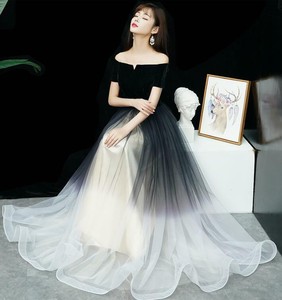 gradient ball gown