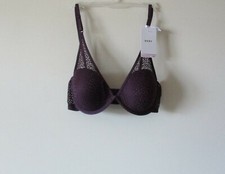 DKNY Modern Lace Plunge Underwire Bra DK4020 32, 34, 36 MSRP 48.00 NWT