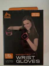 RBX Fitness Gym Weight Lifting Straps Power Training Wrist Wraps Pink gloves-NEW