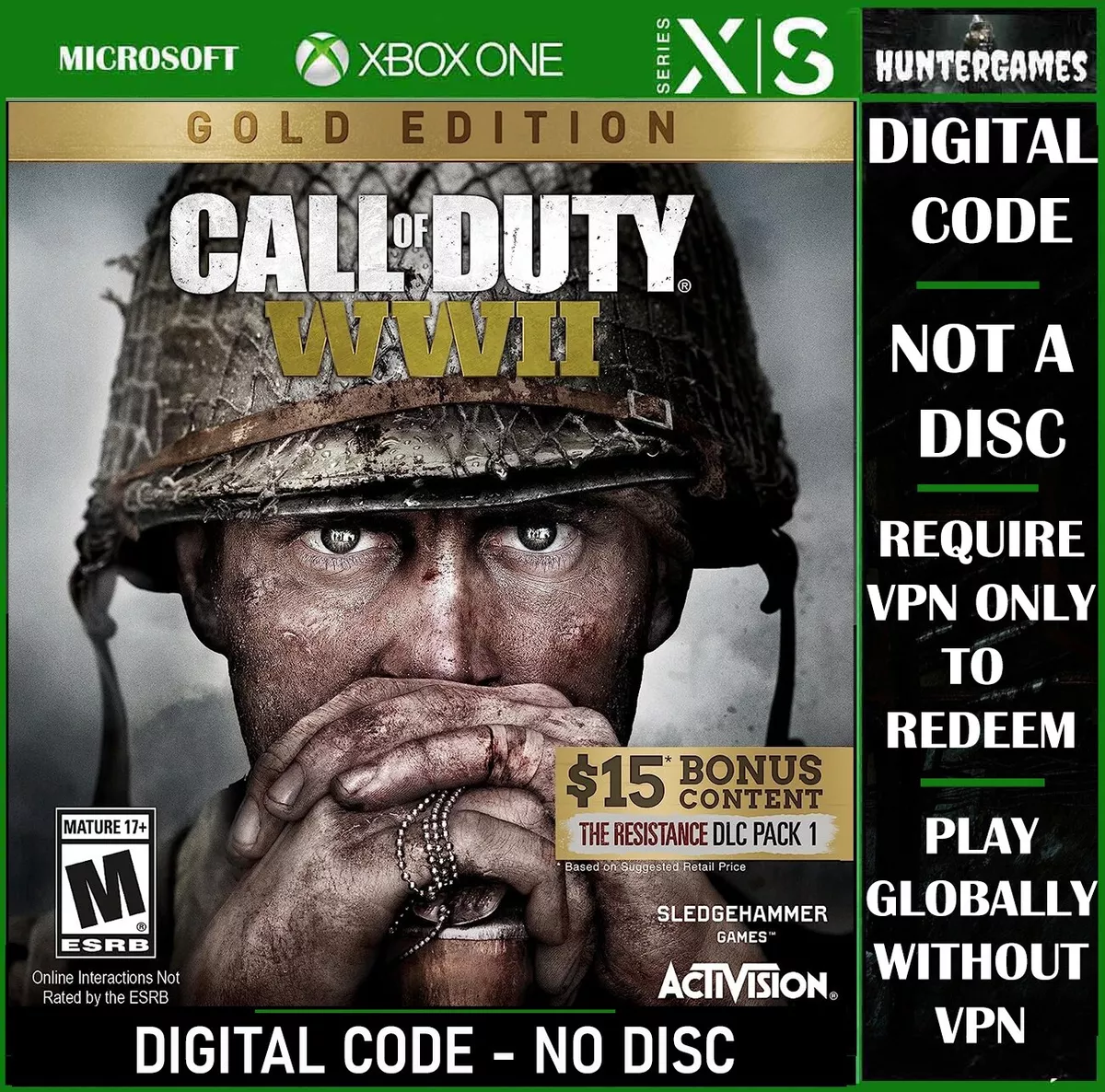 Call Of Duty: WWII Gold Edition w/DLC for Xbox One