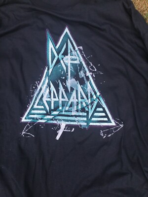 T-shirt Homme Def Leppard - Live Nation - Noir, Manches Longues - Taille M - Neuf Avec étiquette