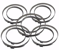 10x Universal CV & Tie Rod End Boot Crimp Clamp 45-120MM Stainless Steel (Large)