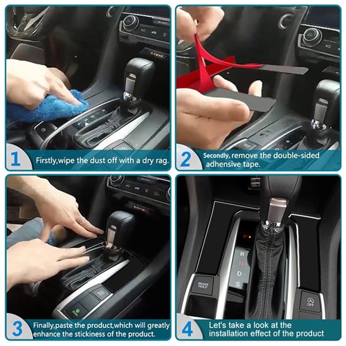 Kit completo de molduras interiores negras brillantes 43 piezas para Chrysler 300 2015-22 - Imagen 2 de 4