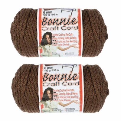 Craft County Bonnie Cord   Single & 2pk of 100 Yard Cord in 2, 4, & 6mm Diameter