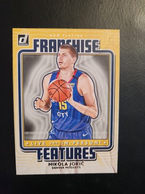 nikola jokic 2020 DONRUSS  #8 FRANCHISE FEATURES  DENVER