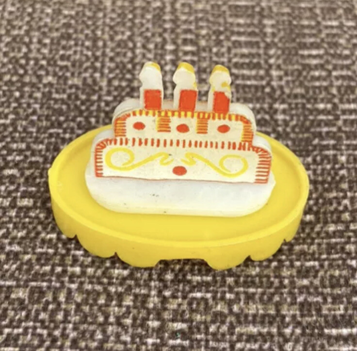 Vintage IDEAL Toy Doll 1968 Candy Flatsy Doll Happy Birthday Replacement CAKE