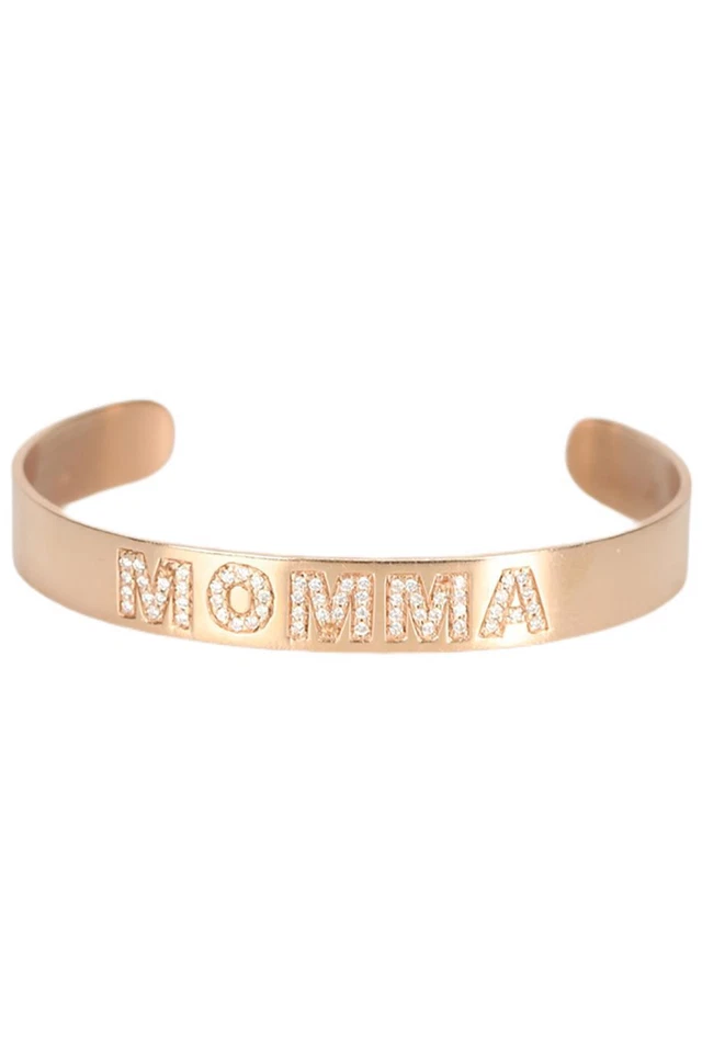 JENNIFER FISHER MOMMA 14K ROSE GOLD AND DIAMOND BRACELET