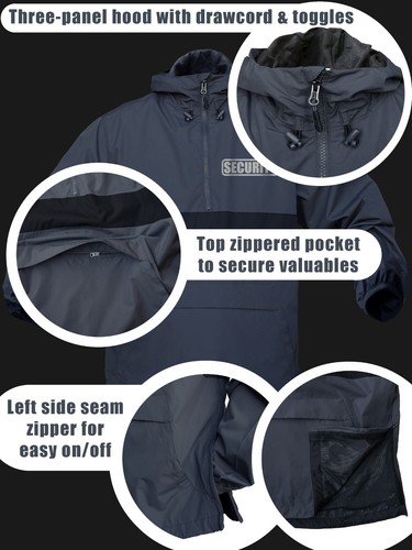 Sicherheits-Anorak mit Reißverschluss und reflektierender Dekoration vorne und hinten - Bild 19 von 42
