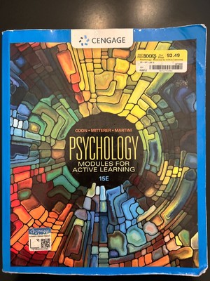 Psychology Modules for Active Learning 15 Ed. By Cengage