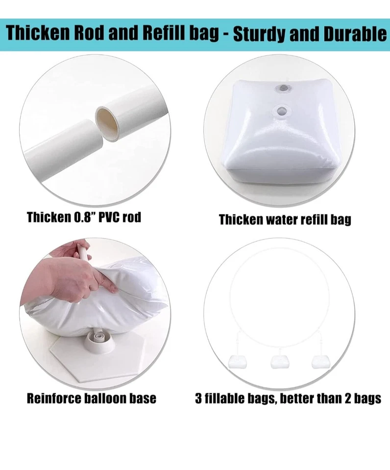 Arco Globo Círculo Dorado Estable 6.56 Pies para Boda, Cumpleaños, Baby Shower... Foto 4 de 4