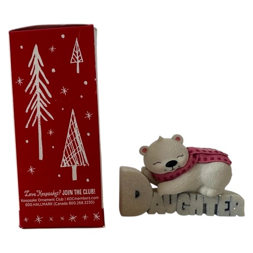 2016 HALLMARK Ornament DAUGHTER hristmas Club Tree Hanging IOB Artist Keepsake - Picture 9 of 13