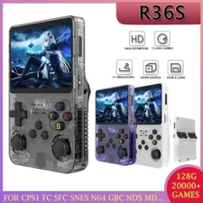 R36s Handheld Game Console, Tela Ips, Retro Game Console, Pocket Video Player