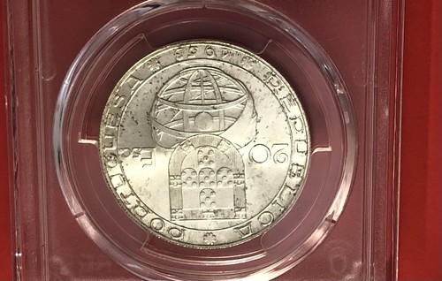 1953-Portugal -20 ESCUDOS SILVER COIN( FINANCIAL REFORM ),GRADED BY NGC MS 66 - Picture 4 of 4
