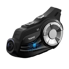 Helmet Intercom Bluetooth Headset Moto Comunication with 2K Camera Recorder