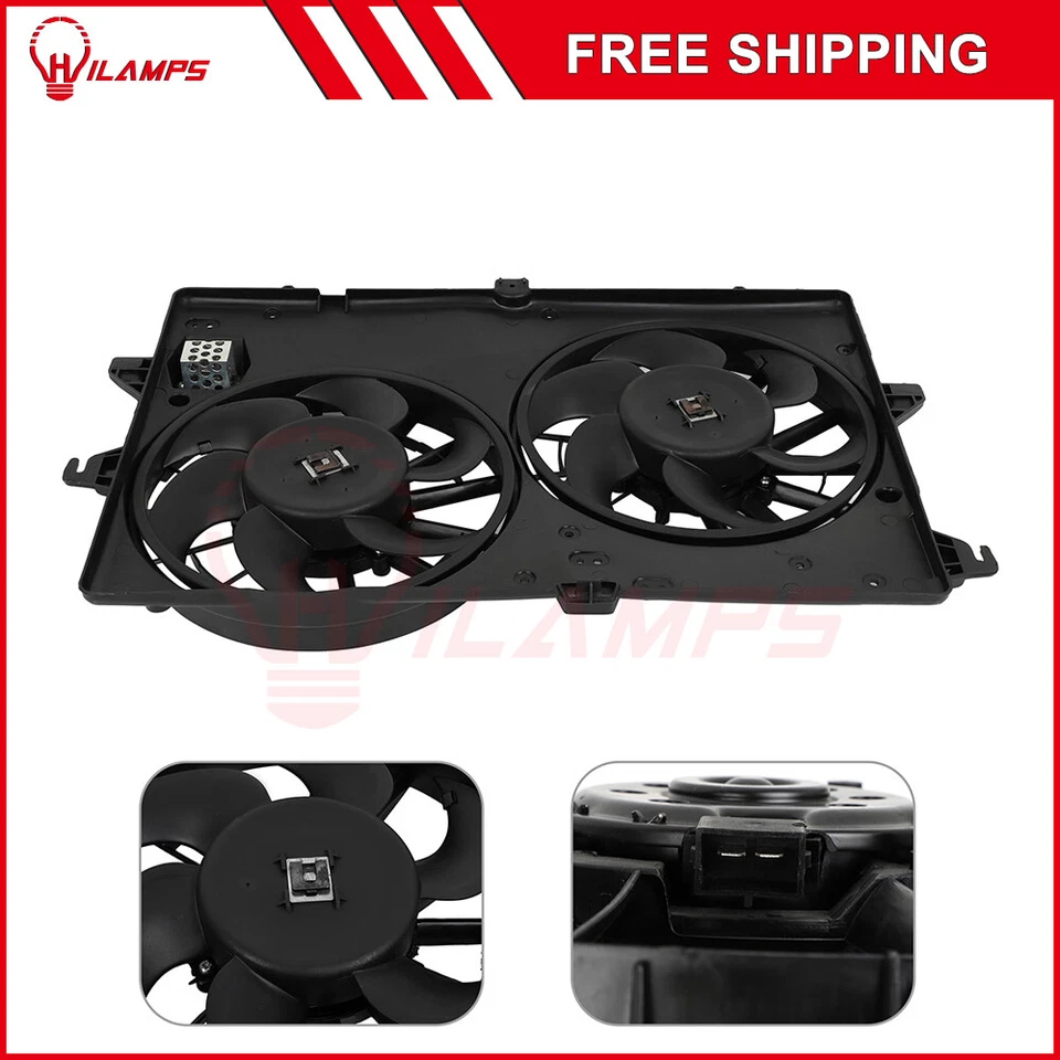 Ventilador de refrigeración doble radiador para Ford Contour Mercury Cougar Mystique 620-104 Foto 4 de 4
