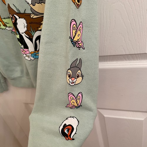 Disney Mint Green Bambi Graphic Long Sleeve Sweatshirt size 13/14 - Picture 4 of 4