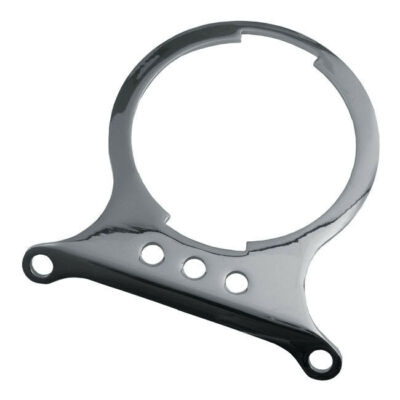 Tacho Halter Chrom für 3 Kontroll-Leuchten für Harley-Davidson FX, XL 82-85