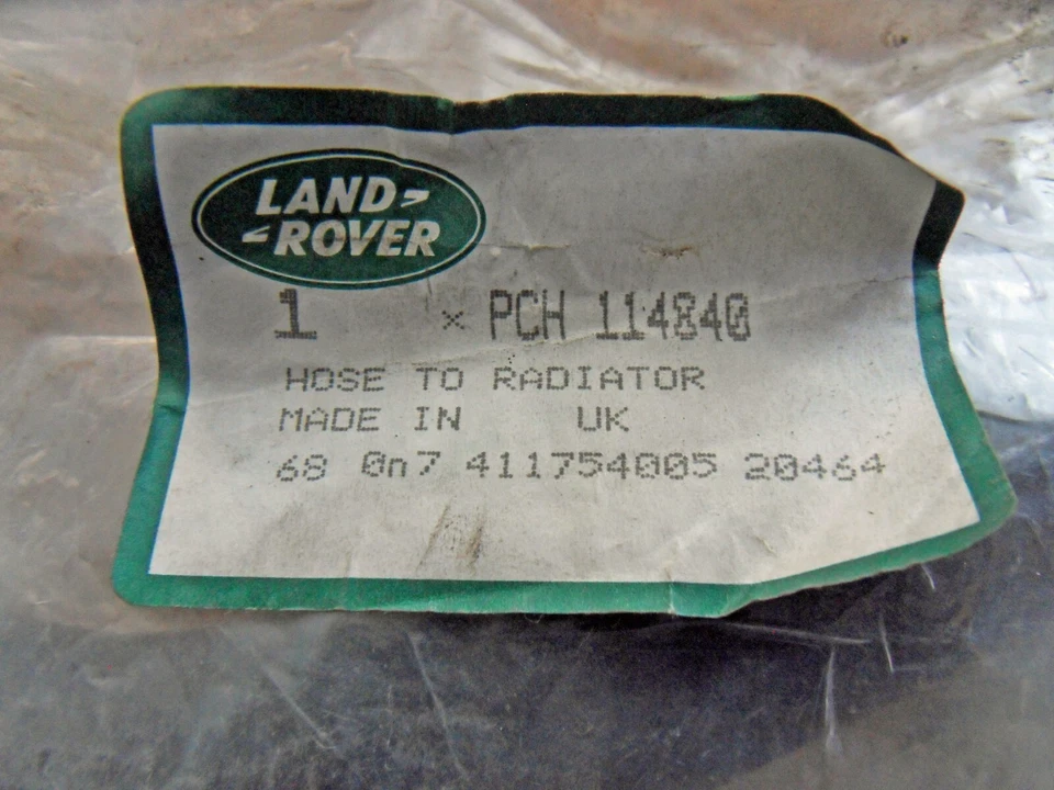 Новый (NOS) подлинный Land Rover литой радиатор охлаждающей жидкости шланг верхний PCH114840 - Изображение 2 из 4
