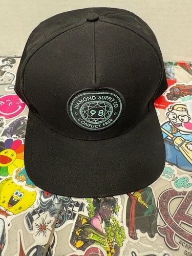 Diamond Supply Co Snapback senza conflitti nero unisex - Foto 2 di 5