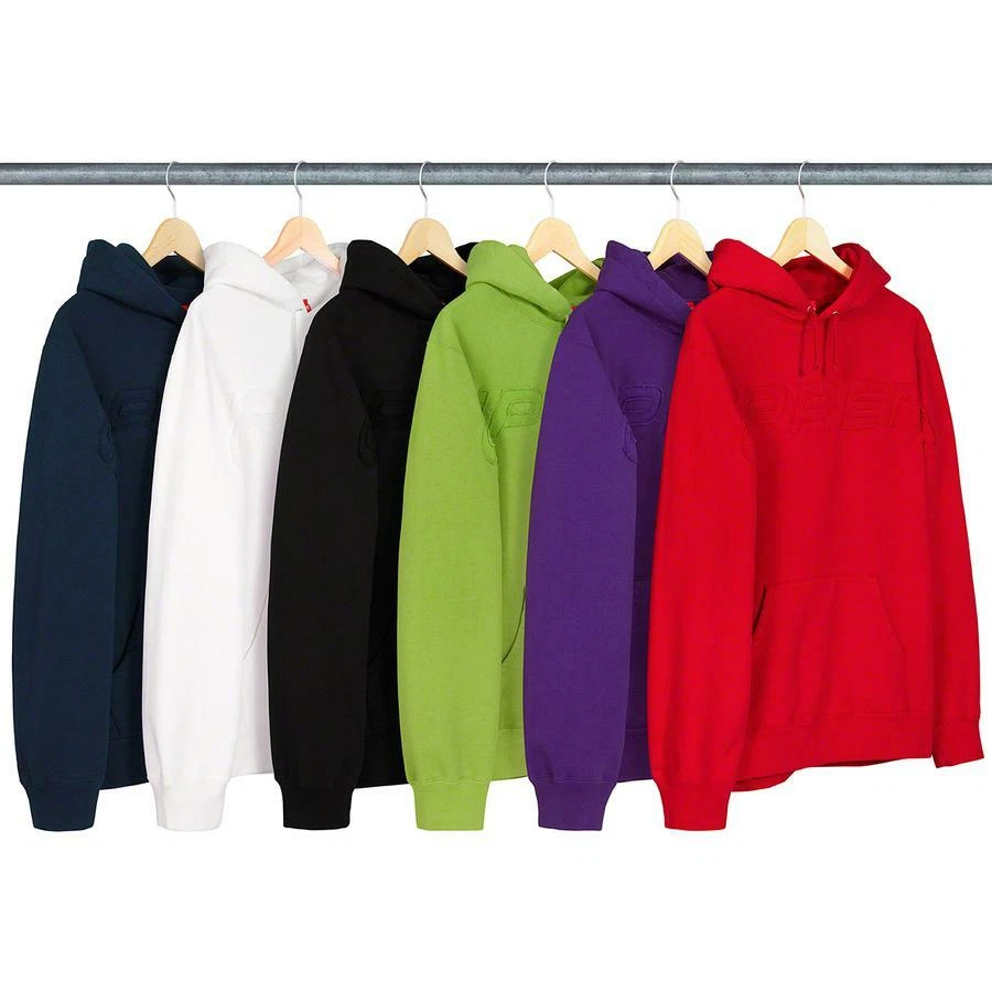 Sweat shirt à capuche Supreme Set In Logo noir M S/S 19