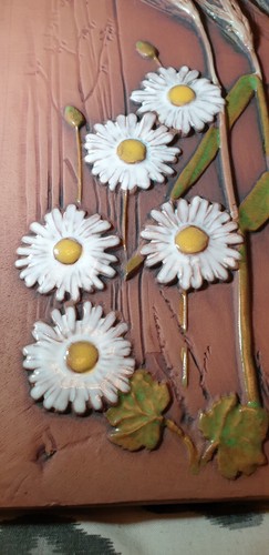 Vintage Sweden jie gantofta Aimo Nietosvuori ceramic wall plaque hanging blomma - Picture 3 of 17