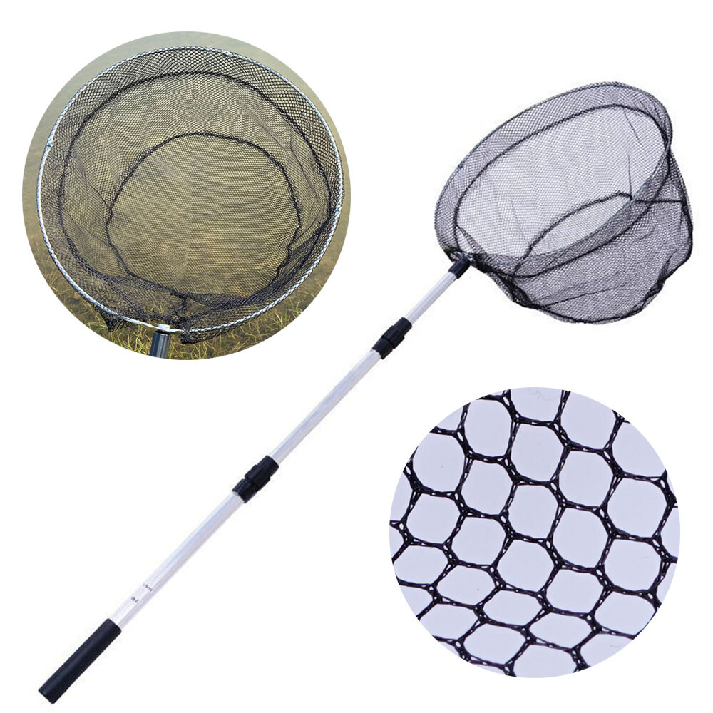 Telescopic Landing Net Folding Fishing Pole Extending Fly Trout Carp Course  Sea