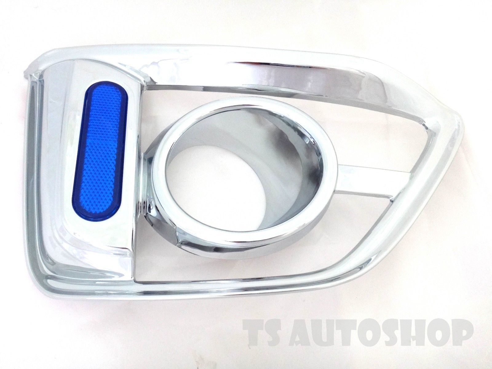 Chrome Blue Fog Lamp Spot Light Cover Trim Fits Honda Jazz Fit Gk 5dr