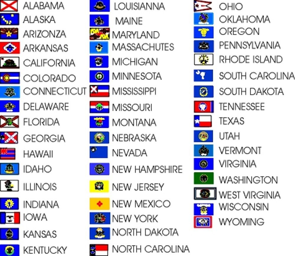 Сколько штатов на флаге. Перечень Штатов США. 50 Штатов Америки список на английском. 50 Штатов США таблица. Штаты США по алфавиту.